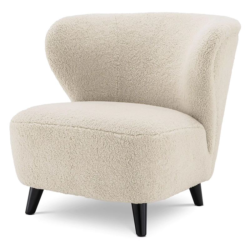 Кресло Eichholtz Chair Hydra Бежевый Черный Бежевый Черный в Брянске | Loft Concept 