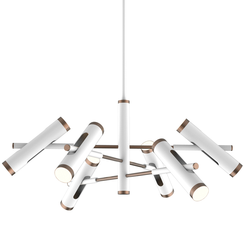Люстра Rainer Chandelier white Белый Золотой Люстра Rainer Chandelier white Белый Золотой в Брянске | Loft Concept