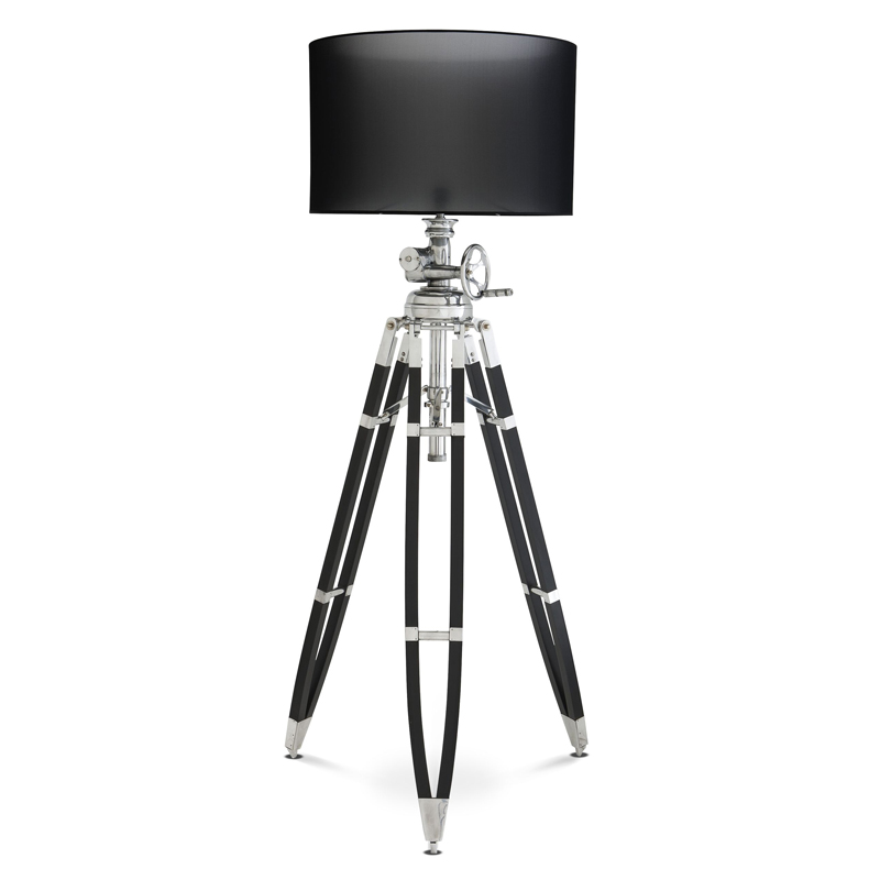 Торшер Eichholtz Floor Lamp Royal Marine Black Черный Алюминий Торшер Eichholtz Floor Lamp Royal Marine Black Черный Алюминий в Брянске | Loft Concept