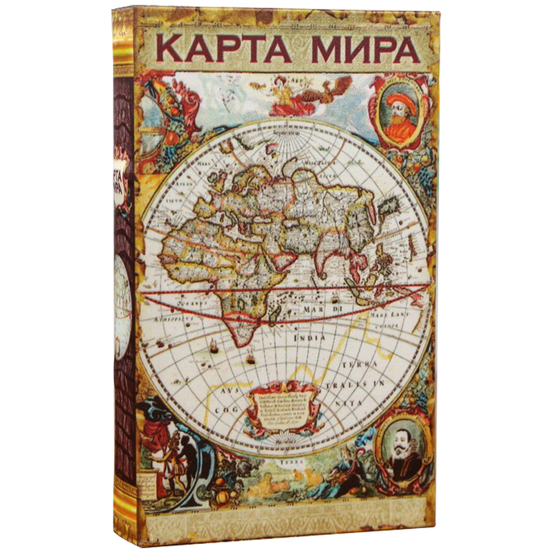 Шкатулка-книга с сейфом Историческая Карта XVII Мульти Шкатулка-книга с сейфом Историческая Карта XVII Мульти в Брянске | Loft Concept
