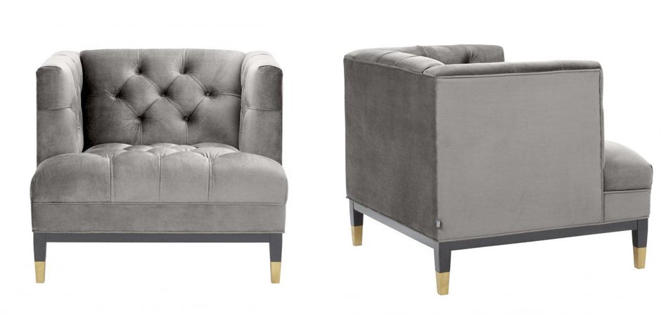 Кресло Eichholtz Chair Castelle Grey Кресло Eichholtz Chair Castelle Grey - Loft-Concept в Брянске