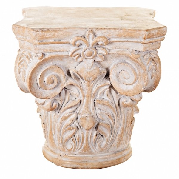 Приставной стол Antique column Бежево-серый Приставной стол Antique column Бежево-серый в Брянске | Loft Concept