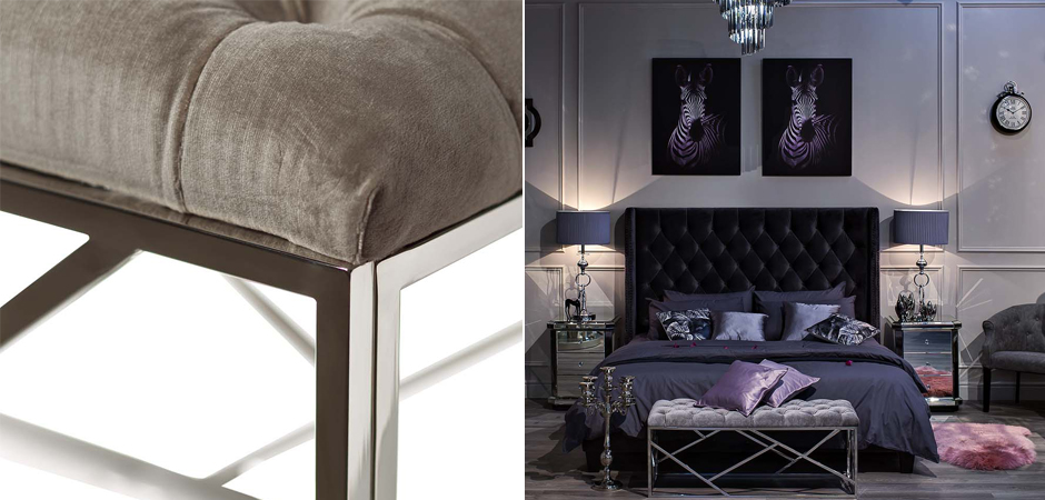 Банкетка Serene Furnishing Chromium Top Банкетка Serene Furnishing Chromium Top - Loft-Concept в Брянске