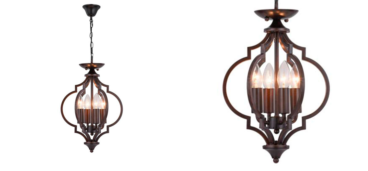 Подвесной светильник коричневый Genova  - фото