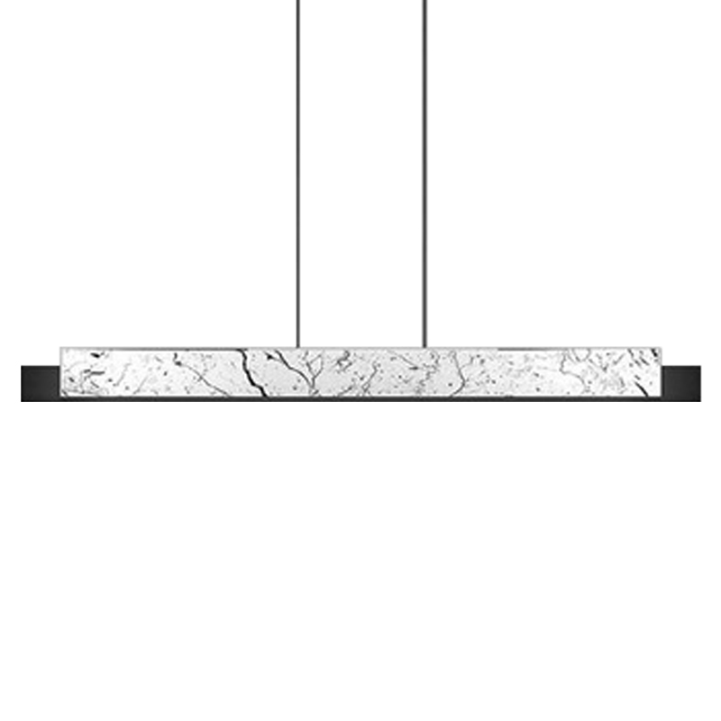 Люстра Leonce Marble Linear Chandelier White Черный Белый Мрамор Bianco Люстра Leonce Marble Linear Chandelier White Черный Белый Мрамор Bianco в Брянске | Loft Concept