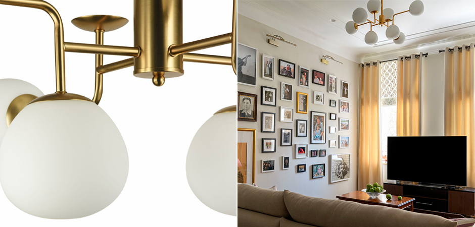 Люстра Tiepolo Ball Chandelier Gold 8 Люстра Tiepolo Ball Chandelier Gold 8 - Loft-Concept в Брянске