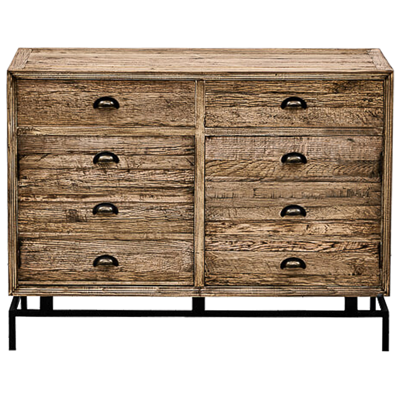 Комод деревянный в стиле Лофт Eligio Wood Commode Коричневый Черный Комод деревянный в стиле Лофт Eligio Wood Commode Коричневый Черный в Брянске | Loft Concept