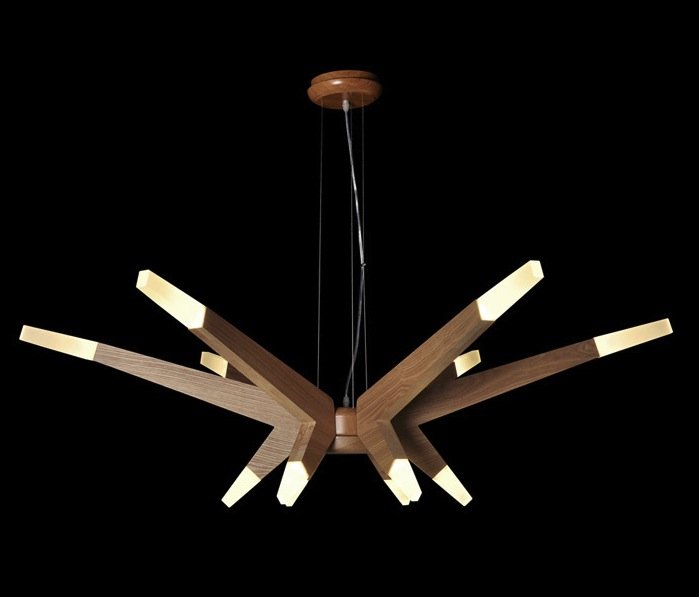 Люстра Wooden Glowworm Star Люстра Wooden Glowworm Star в Брянске | Loft Concept