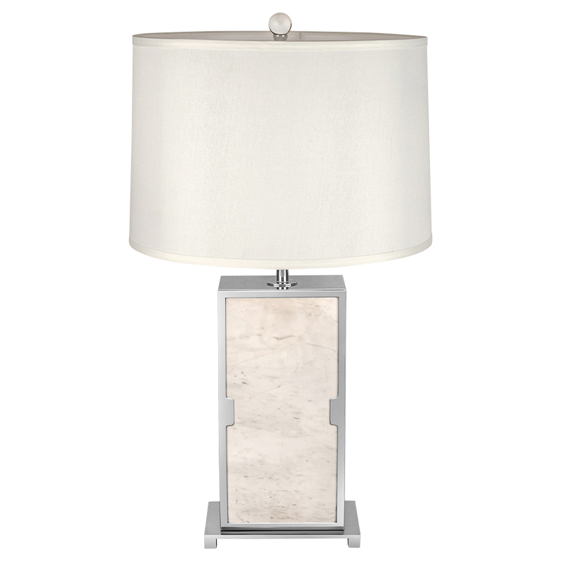 Настольная лампа с абажуром Wilbur Chrome Marble Table Lamp Хром ivory ( слоновая кость ) Настольная лампа с абажуром Wilbur Chrome Marble Table Lamp Хром ivory ( слоновая кость ) в Брянске | Loft Concept