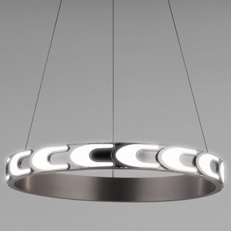 Люстра Maoris Ring Horizontal Chandelier D45 Никель Сатин Люстра Maoris Ring Horizontal Chandelier D45 Никель Сатин в Брянске | Loft Concept