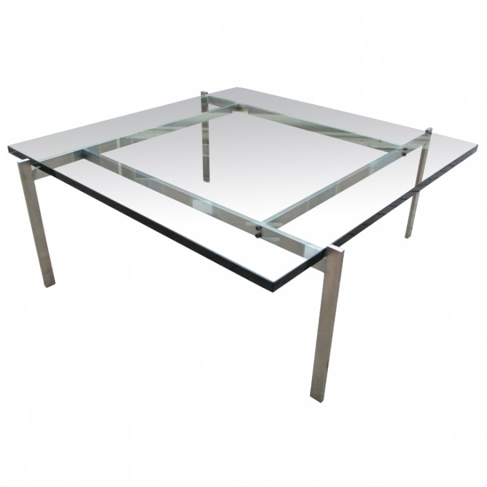 Журнальный стол PK61 Glass Прозрачное Стекло Сталь Журнальный стол PK61 Glass Прозрачное Стекло Сталь в Брянске | Loft Concept