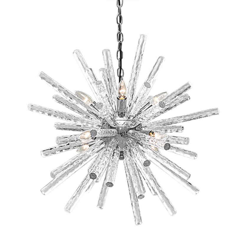 Люстра Icicles Sputnik Chandeliers Хром Прозрачный Люстра Icicles Sputnik Chandeliers Хром Прозрачный в Брянске | Loft Concept