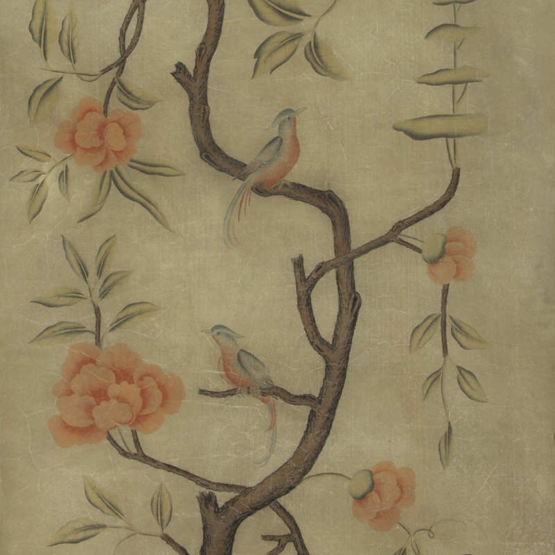 Обои ручная роспись Gustavian Tree of Life Special Colourway on brown Williamsburg Обои ручная роспись Gustavian Tree of Life Special Colourway on brown Williamsburg в Брянске | Loft Concept