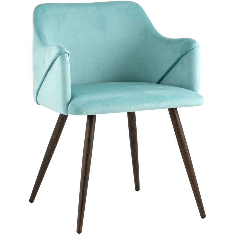 Стул Monarch Chair Бирюзовый Велюр Бирюзовый Коричневый Стул Monarch Chair Бирюзовый Велюр Бирюзовый Коричневый в Брянске | Loft Concept