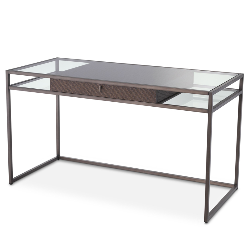 Рабочий стол Eichholtz Desk Napa Valley Темная бронза Коричневый Прозрачный Рабочий стол Eichholtz Desk Napa Valley Темная бронза Коричневый Прозрачный в Брянске | Loft Concept