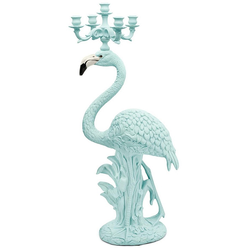 Подсвечник Candleholder Flamingo Bisc. Azure Matt Бирюзовый в Брянске | Loft Concept 