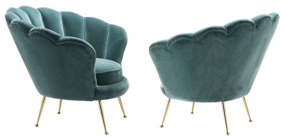 Кресло Eichholtz Chair Trapezium Turquoise Кресло Eichholtz Chair Trapezium Turquoise - Loft-Concept в Брянске