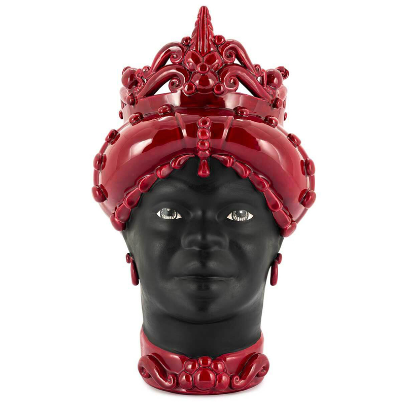 Ваза VASE MORO LADY MED. MAT H45 burgundy Черный Бургундский красный Ваза VASE MORO LADY MED. MAT H45 burgundy Черный Бургундский красный в Брянске | Loft Concept