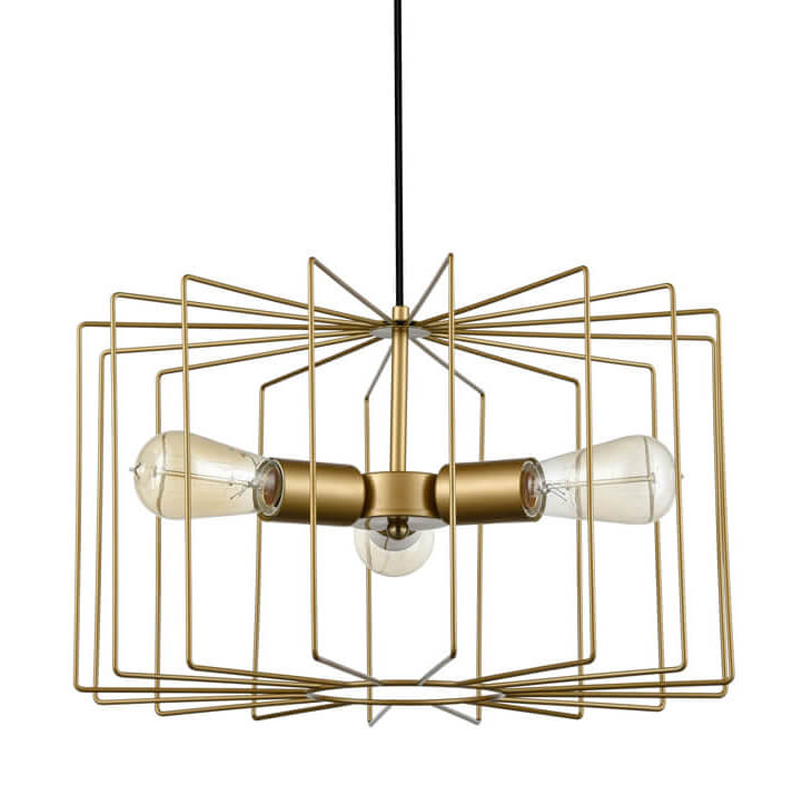 Люстра Cage Wire Color gold Золотой Люстра Cage Wire Color gold Золотой в Брянске | Loft Concept