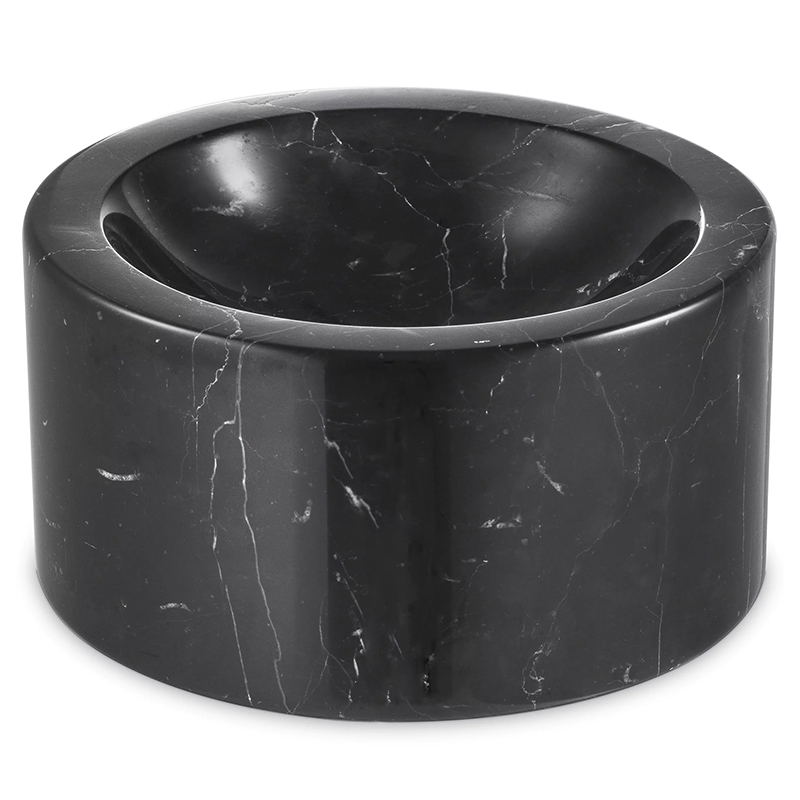 Чаша Eichholtz Bowl Conex Black Черный Мрамор Nero Чаша Eichholtz Bowl Conex Black Черный Мрамор Nero в Брянске | Loft Concept