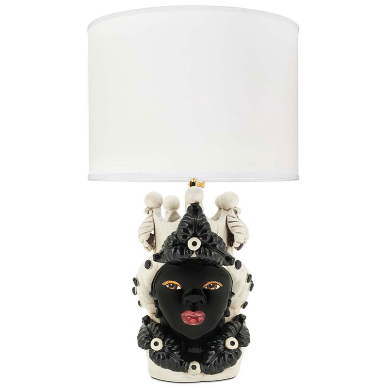 Настольная лампа Table Lamp Moro Lady Eve White Белый Черный в Брянске | Loft Concept 