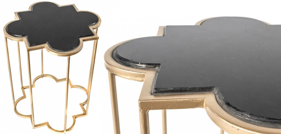 Приставной стол Marble Countertop gold Приставной стол Marble Countertop gold - Loft-Concept в Брянске