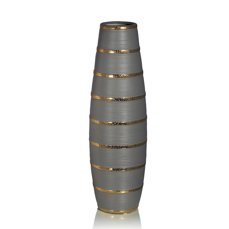 Ваза Vase Beehive gray Серый Золотой Ваза Vase Beehive gray Серый Золотой в Брянске | Loft Concept