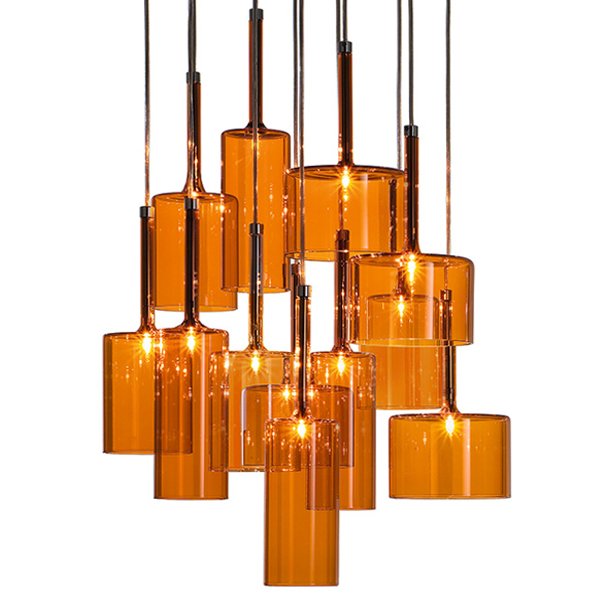 Люстра AXO Light Spillray Suspension Lamp Оранжевое Стекло Стекло Рубин Прозрачное Стекло Стекло Смок Люстра AXO Light Spillray Suspension Lamp Оранжевое Стекло Стекло Рубин Прозрачное Стекло Стекло Смок в Брянске | Loft Concept