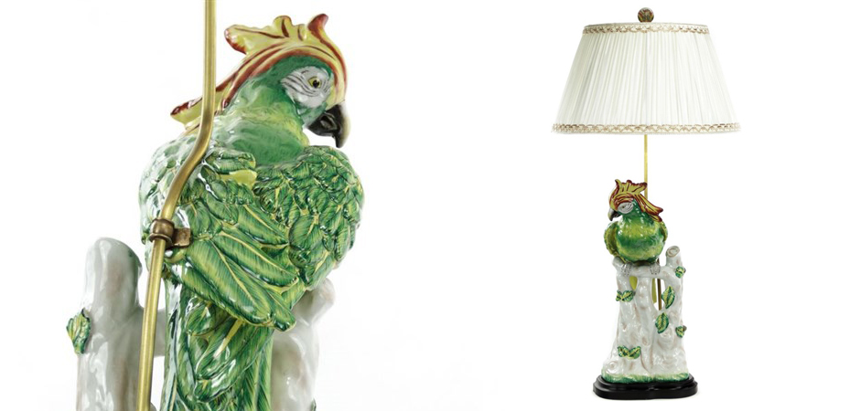 Настольная лампа Green Parrot Lamp Настольная лампа Green Parrot Lamp - Loft-Concept в Брянске