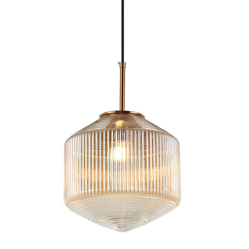 Подвесной светильник Clear Glass Pendant gold Бронза Золотой Подвесной светильник Clear Glass Pendant gold Бронза Золотой в Брянске | Loft Concept