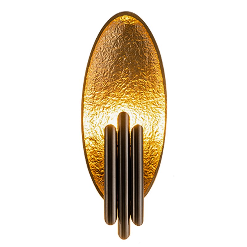 Бра Corrugation Gold Черный Золотой Бра Corrugation Gold Черный Золотой в Брянске | Loft Concept