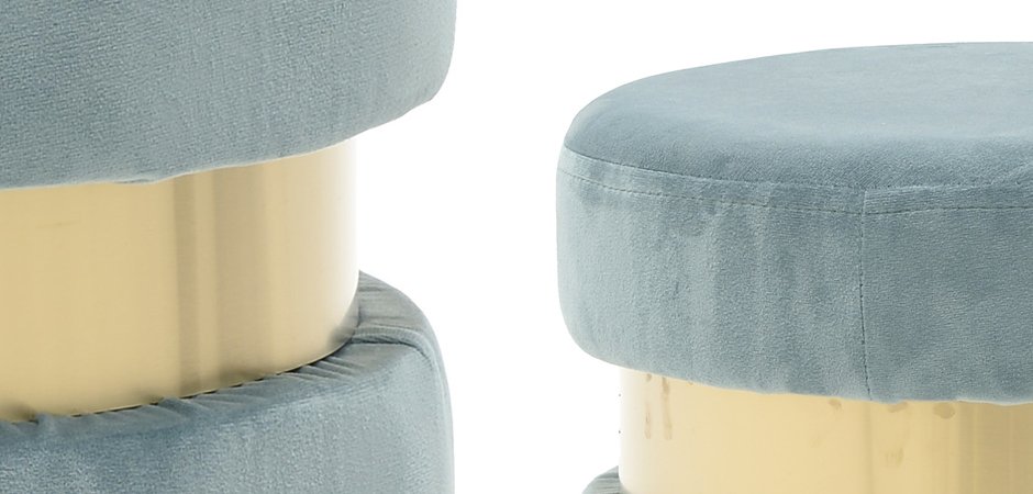 Пуф Golden Belt Pale Blue Пуф Golden Belt Pale Blue - Loft-Concept в Брянске