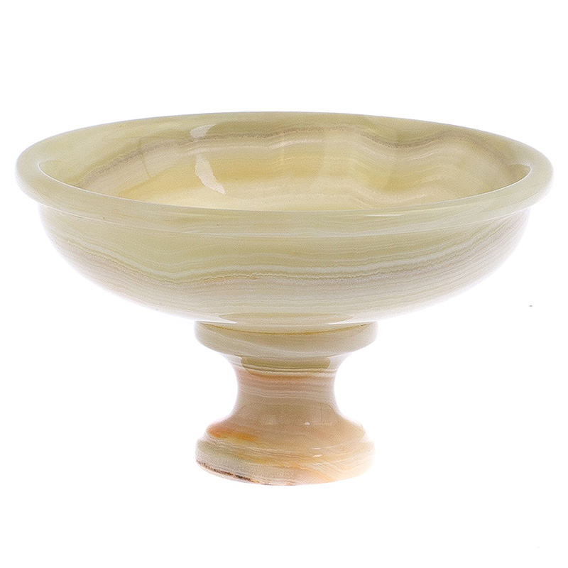 Фруктовница из натурального камня Оникс Natural Stone Fruit Bowls Желтый Белый Фруктовница из натурального камня Оникс Natural Stone Fruit Bowls Желтый Белый в Брянске | Loft Concept