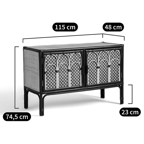 Комод для посуды из ротанга Felice Rattan Green Комод для посуды из ротанга Felice Rattan Green в Брянске