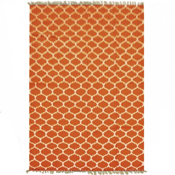 Ковер Ornament Cotton Orange 100% хлопок Оранжевый Ковер Ornament Cotton Orange 100% хлопок Оранжевый в Брянске | Loft Concept