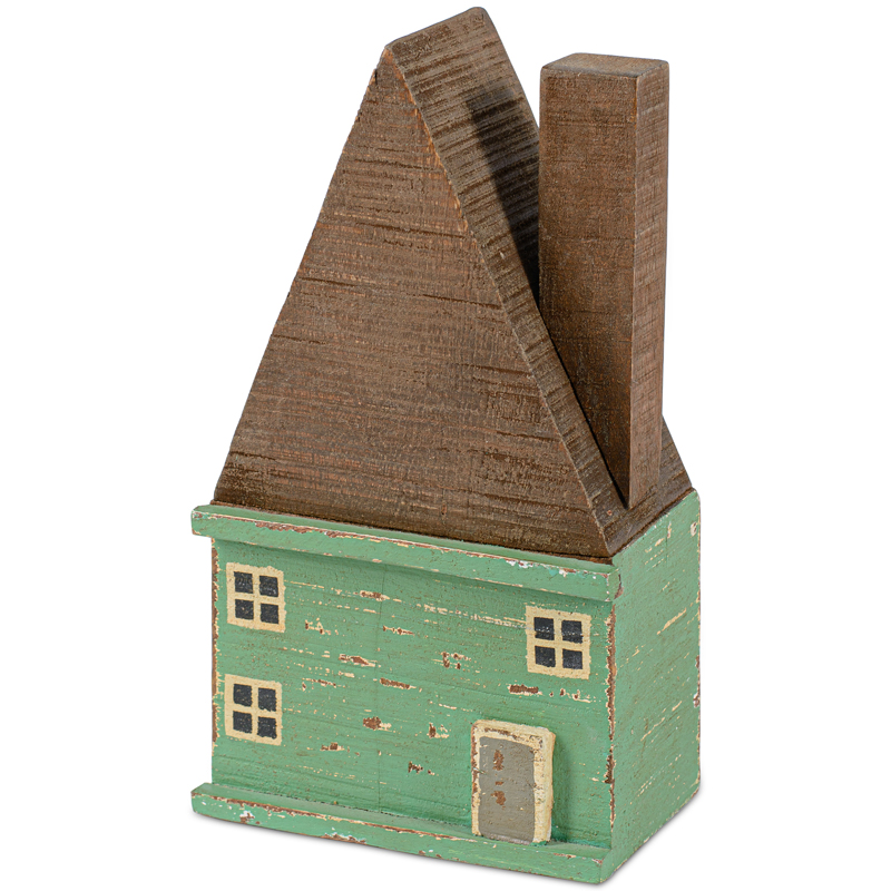 Статуэтка Fabulous House light green Коричневый Зеленый шалфей Статуэтка Fabulous House light green Коричневый Зеленый шалфей в Брянске | Loft Concept