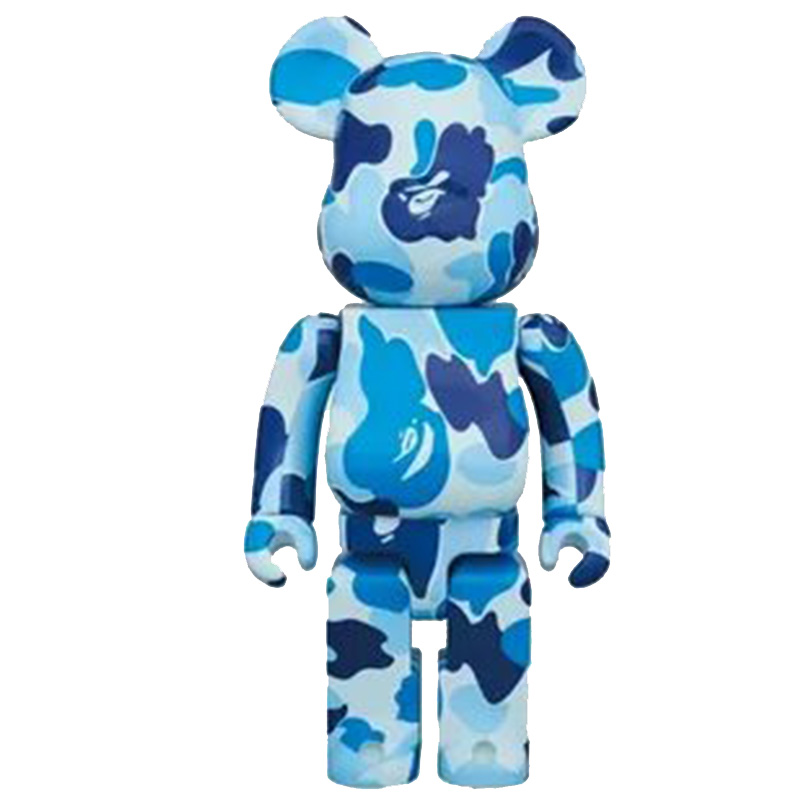 Статуэтка Bearbrick Camouflage Blue Синий Голубой Статуэтка Bearbrick Camouflage Blue Синий Голубой в Брянске | Loft Concept