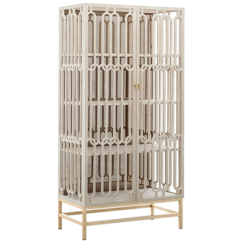 Шкаф CHLOE ARMOIRE Белый дуб Латунь Шкаф CHLOE ARMOIRE Белый дуб Латунь в Брянске | Loft Concept