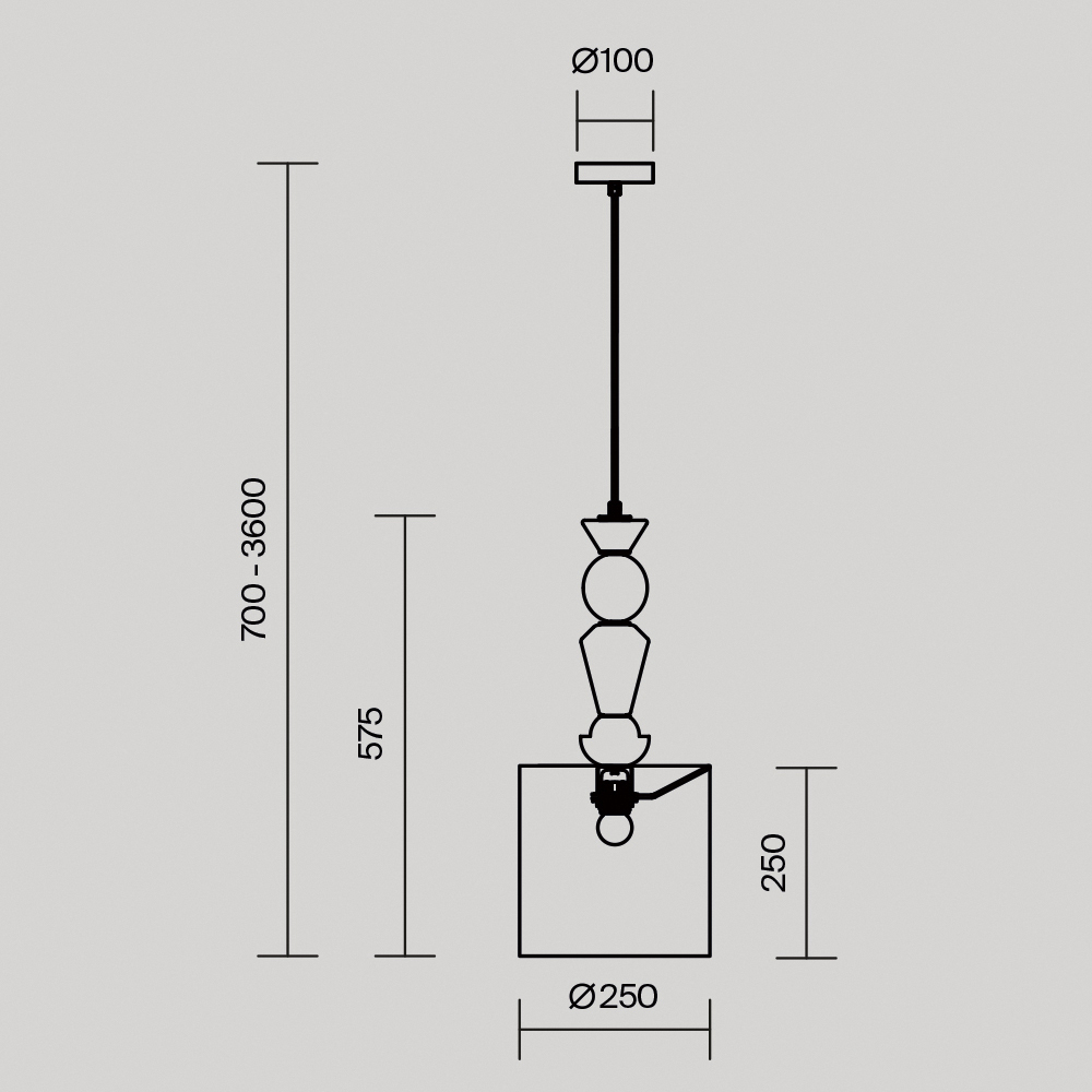 Подвесной светильник Comforty Е27*1 в Брянске