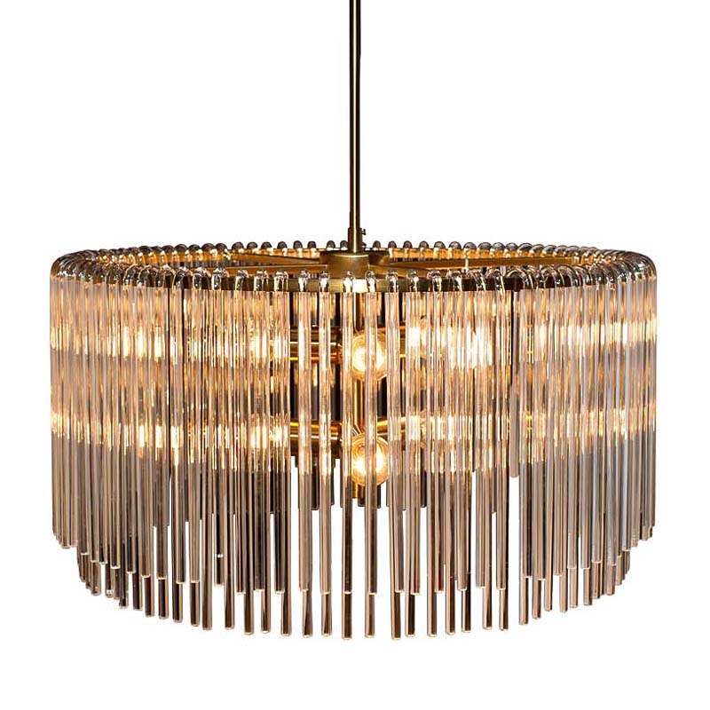 Люстра Hexagon Tube Light Suspensions Circle gold Золотой Люстра Hexagon Tube Light Suspensions Circle gold Золотой в Брянске | Loft Concept