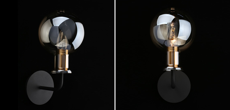 Бра c дымчатым стеклом Champagne Glasss Бра c дымчатым стеклом Champagne Glasss - Loft-Concept в Брянске