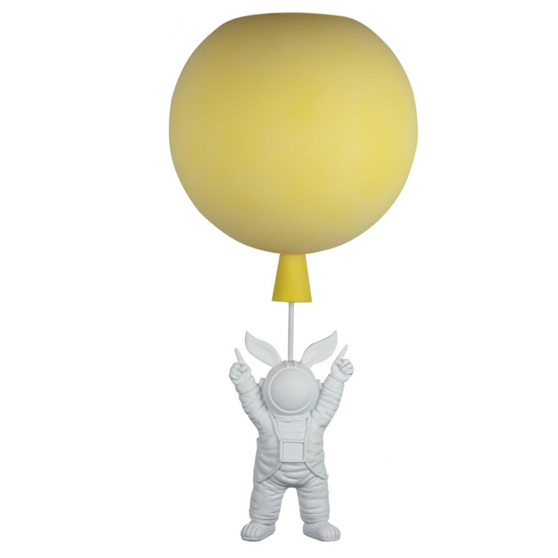 Потолочный светильник Cosmonaut yellow ball Белый Желтый в Брянске | Loft Concept 