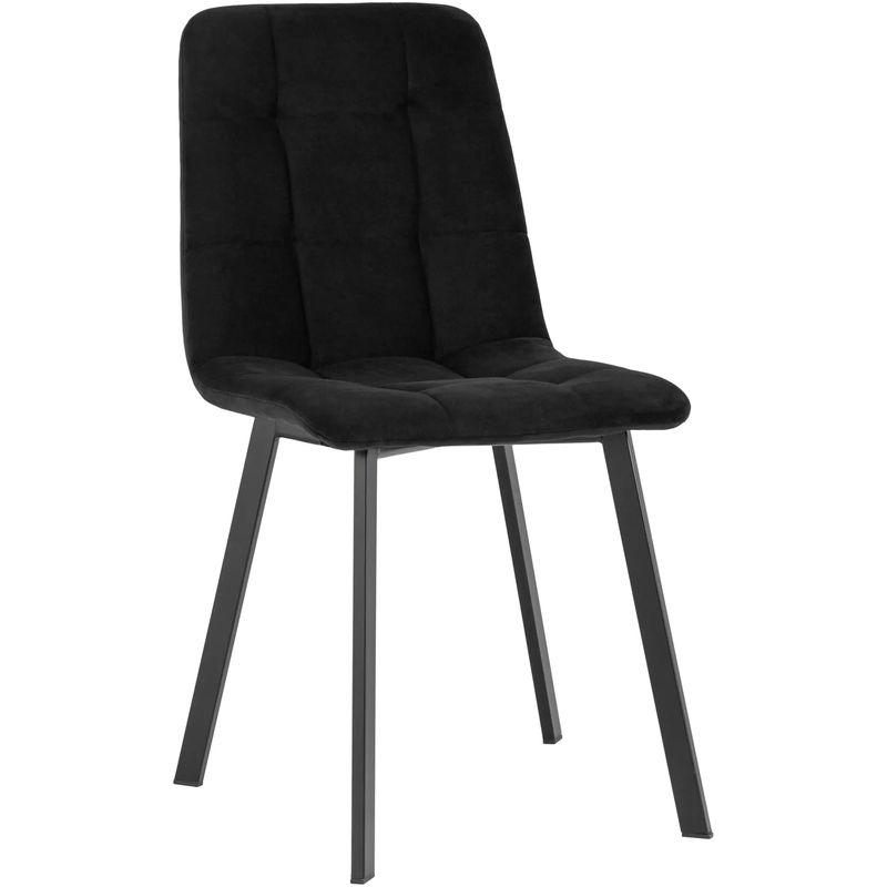 Стул NANCY S Chair Черный Велюр Черный Стул NANCY S Chair Черный Велюр Черный в Брянске | Loft Concept