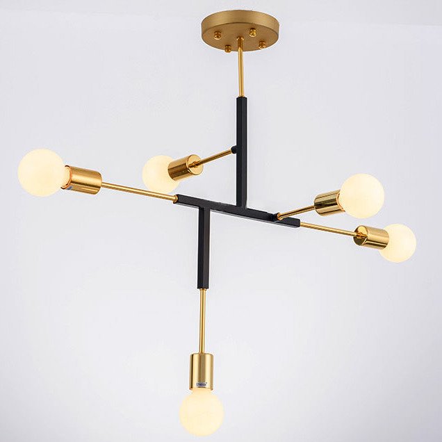 Светильник CLIFF SUSPENSION LAMP black Золотой Черный Светильник CLIFF SUSPENSION LAMP black Золотой Черный в Брянске | Loft Concept