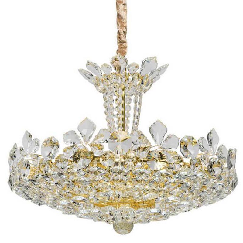 Люстра Griselda Crystal Chandelier gold Золотой Прозрачный Люстра Griselda Crystal Chandelier gold Золотой Прозрачный в Брянске | Loft Concept