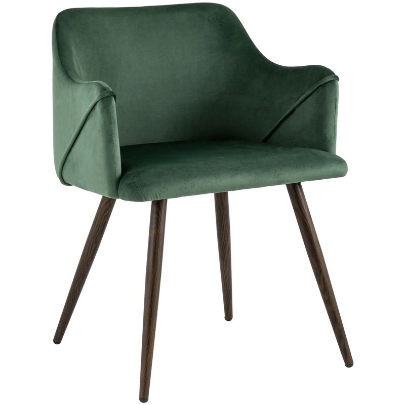 Стул Monarch Chair Зеленый Велюр Зеленый Коричневый Стул Monarch Chair Зеленый Велюр Зеленый Коричневый в Брянске | Loft Concept