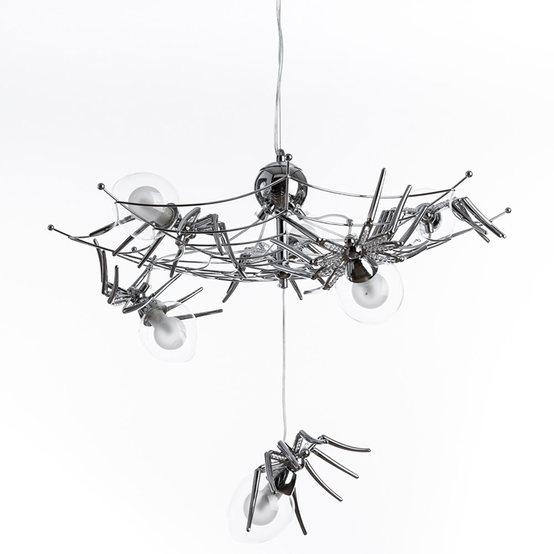 Потолочный светильник Паук Spiders lamp 6 Серебряный Потолочный светильник Паук Spiders lamp 6 Серебряный в Брянске | Loft Concept