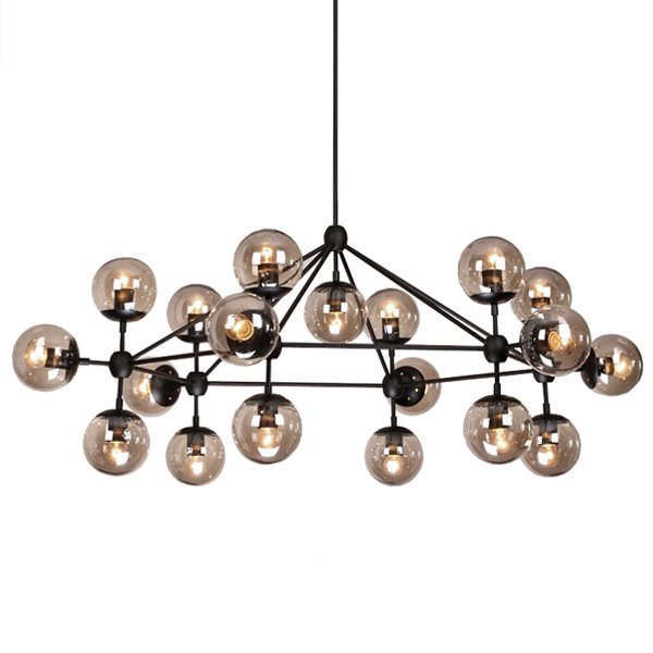 Люстра Modo Chandelier 19 Globes Дымчатый (Smoke) в Брянске | Loft Concept 
