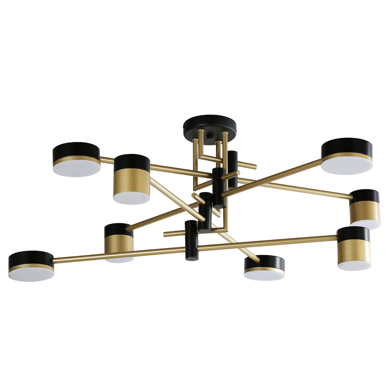 Светодиодная люстра Maxine Light 8 ламп Белый Золотой Черный Светодиодная люстра Maxine Light 8 ламп Белый Золотой Черный в Брянске | Loft Concept
