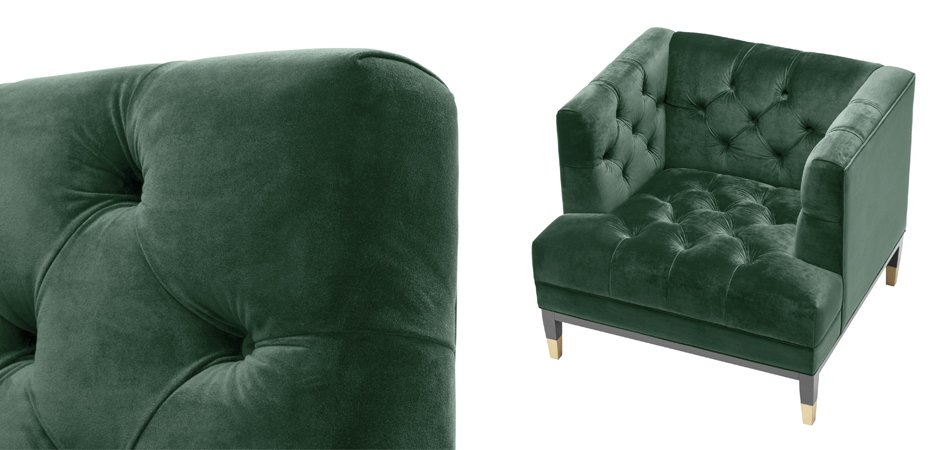 Кресло Eichholtz Chair Castelle Green Кресло Eichholtz Chair Castelle Green - Loft-Concept в Брянске